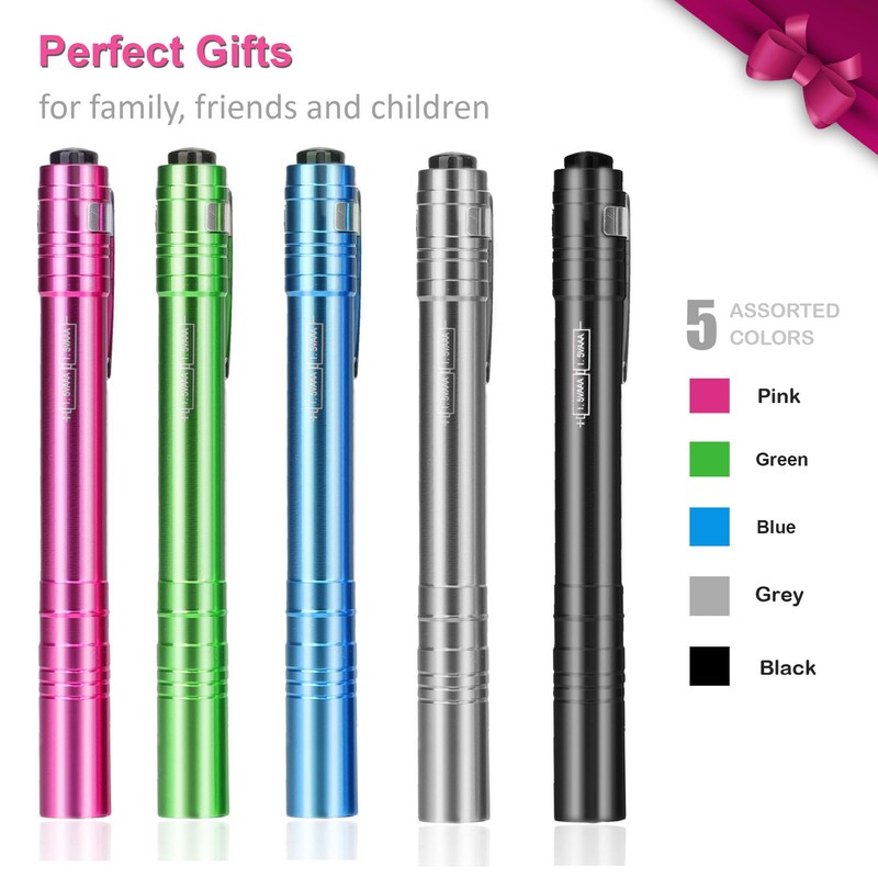 SEAMAGIC 15-Pack LED Penlight - Pocket Bulk Pen Light Flashlight