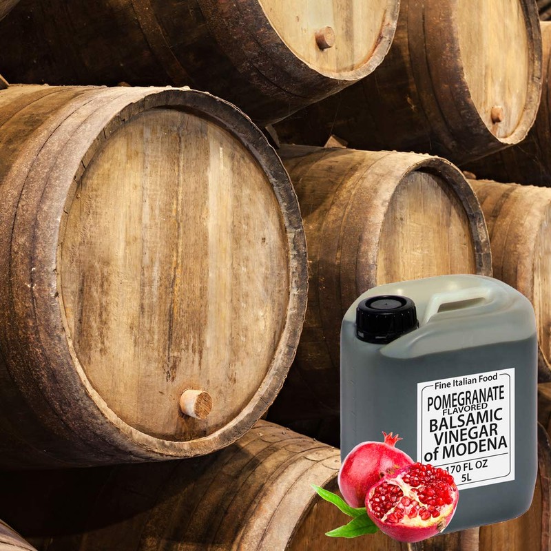 Pomegranate Balsamic Vinegar of Modena, Bulk, Catering, Restaurant-Quality, Salad Dressing,