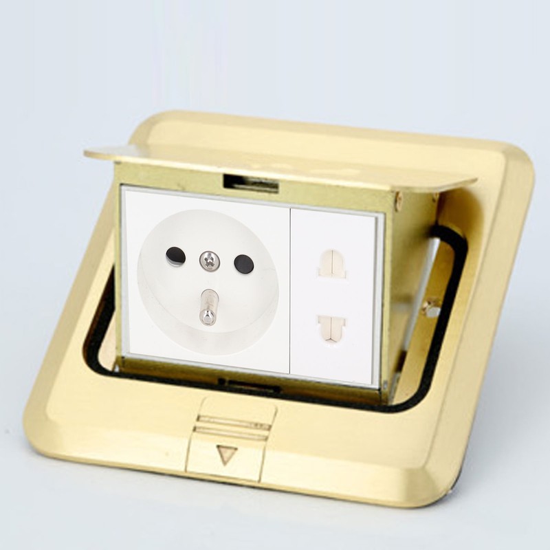 Floor Socket Embedded Power Outlet Charging Industrial Supplies FR Standard
