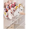 NUOLUTH Clear Acrylic Kids Shoe Rack for Closet Organizers and