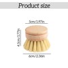 Tabanzhe Wooden Washing Up Brushes-4PCS Replacement Brush Heads for Bamboo
