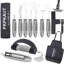 Adaptive Utensils, Weighted Utensils for Hand Tremors, Parkinsons Utensils for Parkinsons Patients, Adaptive Eating Utensils for Disabled People, Handicap Utensils/Built Up Utensils for Adults
