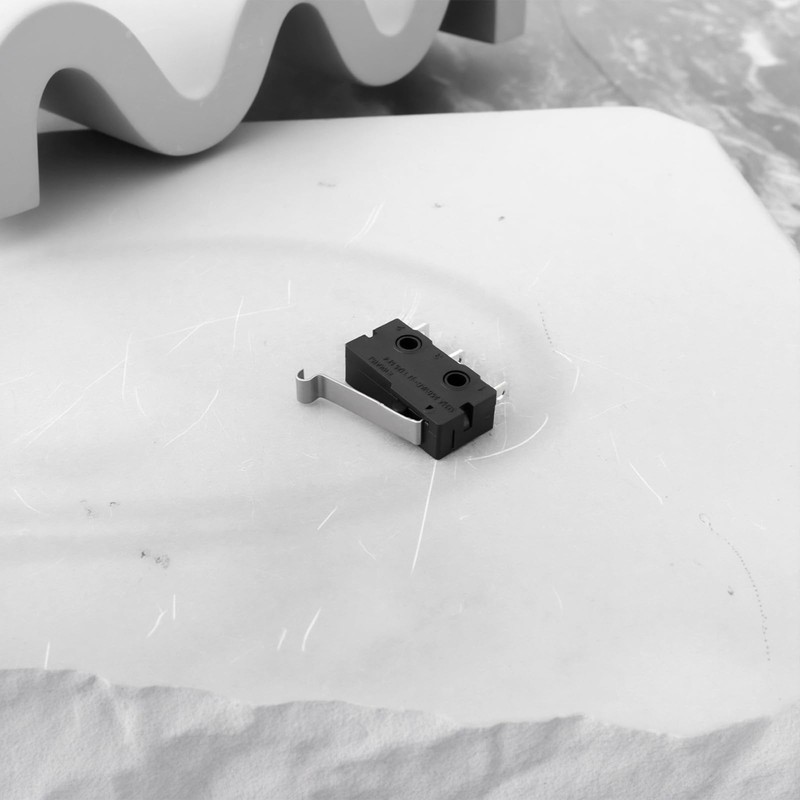 ECSiNG 4Pcs 3-Pin Silver Dot Crank Micro Switch 5A 125VAC