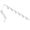 Hiiglxii Plug in Track Lighting with Power Cord, 6-Light LED