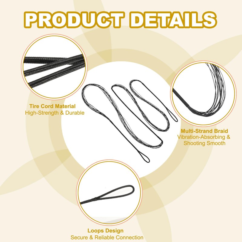 PATIKIL 55 Inch Bow String Replacement, Archery Bowstrings Accessories 12