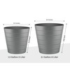 Zuvo Plastic Paper Bin 8L - Shatter-Proof Waste Basket for