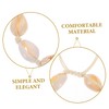 FOMIYES 3pcs Adjustable Natural Seashell Anklet for Women Summer Beach