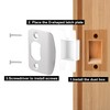 1 Set Door Strike Plate, Standard Door Latch Restorer Striker