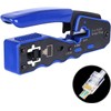 RJ45 Crimp Tool, Pass Through Ethernet Crimping Tool for Cat5,
