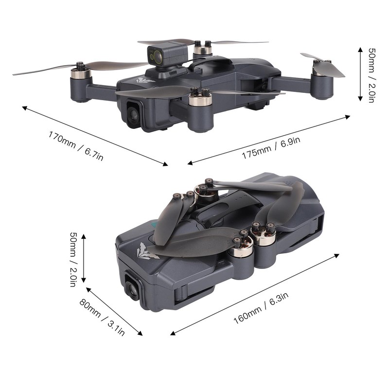 Drone 360 Degree Obstacle Avoidance GPS with HD Camera Foldable