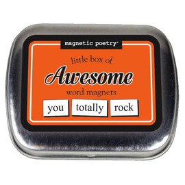 Magnetic Poetry - Little Box of Awesome Kit - Words for Refrigerator - Write Poems and Letters on The Fridge - Made in The USA