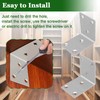 40PCS L Bracket Corner Braces, 304 Stainless Steel Shelf Bracket