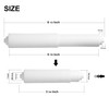2 Pack - White Toilet Paper Holder Spring Loaded Roller