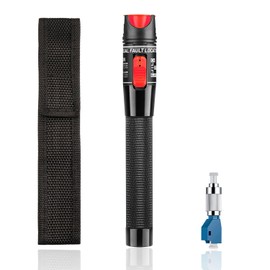 50 MW FTTH Fibre Optic Tester, Visual Fault 50 km Locator Fibre Optic Cable Tester Fibre Optical, VFL Fibre Optic Tester, Fibre Optic Cable Tester with Singlemode 9/125 um FC Male to LC Female Adapter