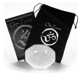 Selenite Bowl 4" Octagonal Polished Selenite Crystal Charging Station for Cleansing and Charging Crystals and Collection of Crystals and Healing Stones