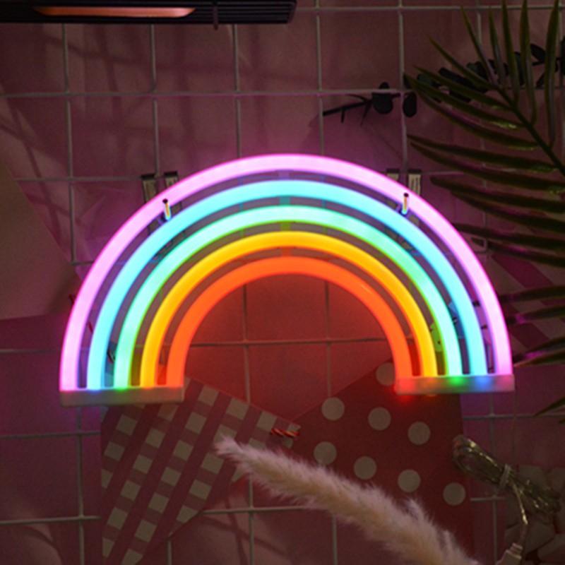 LED Neon Light Loving Heart Hanging Plastic Neon Light For