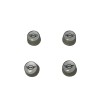 MINI Cooper Emblem Logo Silver Tire Valve Stem Caps Set