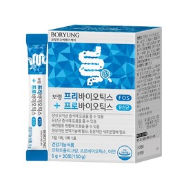 Boryeong Prebiotics Probiotics Lactobacillus 30 packets, 1 pack / 보령 프리바이오틱스 프로바이오틱스 유산균 30포, 1개