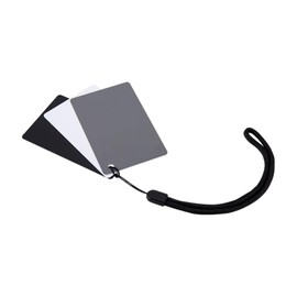 3 in 1 Grey Cards for DSLR and Film Exposure Measurement Card Colour Calibration for Canon Nikon Sony 18% White Balance Kit