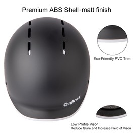 Bike Helmet, OnBros Helmets for Adults Men and Women, Scooter Skateboard Bicycle Helmets for Men and Women, Adult Bike Helmet Safe and Stylish, Integrated Design for Road Bike Helmet