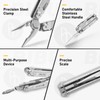 BIBURY Multitool Pliers,19-in-1 Pocket Multi-Tool w/Screwdriver Sleeve,Wire Cutters, Spring-Action Scissors