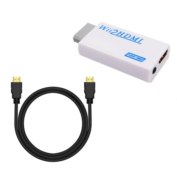 Cerioll Wii HDMI Adapter, Adapter for Wii to TV, Wii