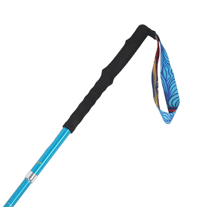 Walking Stick Telescopic Adjustable Length Anti Shock Foldable Portable Lightweight