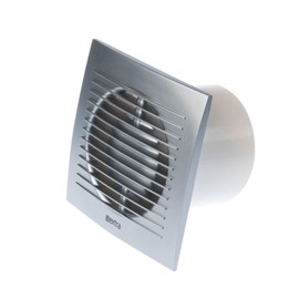 LIRAST Diameter 100 mm Silver Bathroom Fan - Fan for Efficient Ventilation in the Bathroom Kitchen Toilet