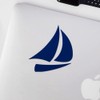 ANGDEST CLUB Decal Stickers of Sailboat 13 (Navy Blue) Premium