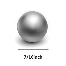 QZsteelball 600pcs 7/16inch Steel Ball Slingshot Ammo 11.11mm Precision Steel Bearing Balls