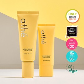 athe [No. 1 MARU EDITON] athe Vegan Relief Sun Essence EX SPF50+ PA++++ 50ml Set (+35ml+MARU Sun Cushion Case) - [No. 1 MARU EDITON] Sun Essence 50ml+ 35ml+ Cushion Case