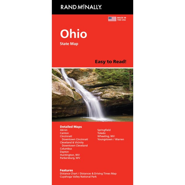 Rand McNally Easy to Read: Ohio State Map