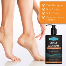 150ml 60% Urea Cream - Urea Foot Cream for Cracked Heels and Dry Skin - Cracked Heel Repair Cream For Feet and Hand - Callus Remover and Soften - Maximum Strength for Body Care - Non-Greasy Formula