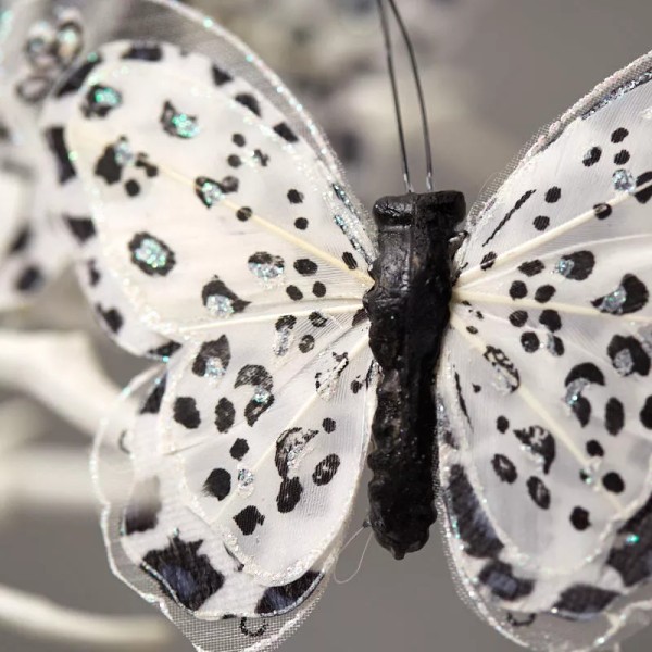 Unbranded Bulk Pack of 12 Leopard Print Artificial 5" Butterflies