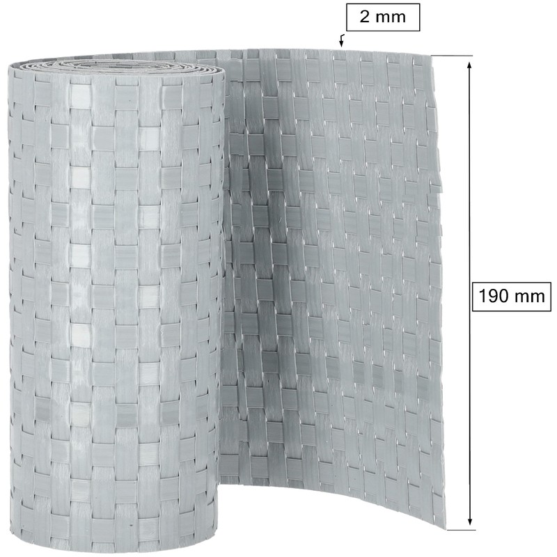 KOTARBAU® Privacy Screen Strips Made of Technorattan Solid for Garden