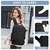 Travel Backpack Simple Durable Carry On Backpack with Shoe Compartment,