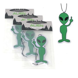 Alien Car Air Freshener - Premium Odor Eliminator Car Freshener - Long-Lasting Fragrance - Hanging Car Freshener with Fun and Unique Design - Perfect for Cars, Trucks, and RVs (3 Pack)