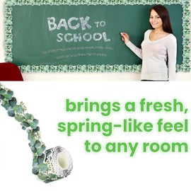 Display Borders for Classrooms,Display Board Borders,Eucalyptus Border Bulle-tin Board,Bulle-tin Board Border,Display Border Roll,Green Display Borders Classroom Decoration,Wall Decals Border