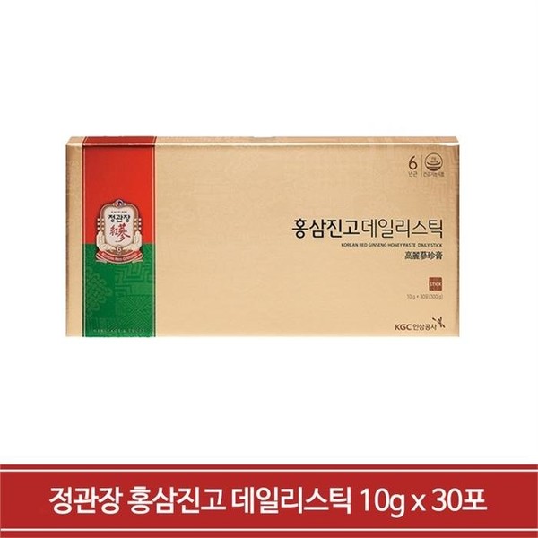 CheongKwanJang Red Ginseng Jingo Daily Stick 10g 30 packs 6 boxes MJJ, 6 boxes / 정관장 홍삼진고 데일리스틱 10g  30포  6박스 MJJ, 6박스