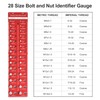 WINMAX TOOLS AUTOMOTIVE 28 PCS Thread Checker, Nut and Bolt