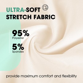 MANCYFIT Half Slips for Under Dresses Extender Slip Skirt for Women Lace Trim Long Underskirt 22 Inch Nude Small