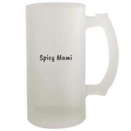 Molandra Products Spicy Mami - Frosted Glass 16oz Beer Stein