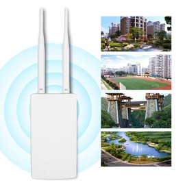 4G LTE CPE Router, 4G WiFi Router with Two External Antennas with High Gain, 150Mbps Outdoor Mobile WiFi Router with SIM Card Slot for Home/Office