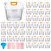 LECEHIVO 40 Pcs 1.3 Gallon Collapsible Water Storage Bag with