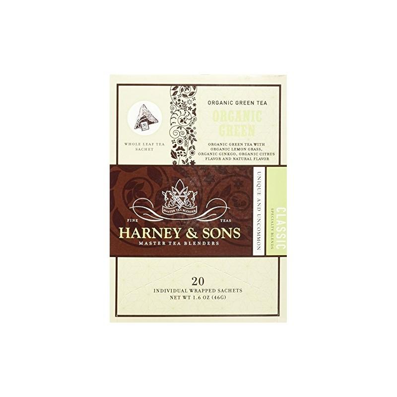 Harney & Sons Fine Teas Organic Green with Citrus &