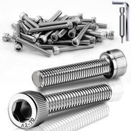 TXXATX Pack of 25 Cylinder Head Screws M6 x 25 mm Screws Stainless Steel A2 V2A DIN 912 Hexagonal Screws Cylinder Screws with Hexagon Socket Full Thread Allen Screws for Mechanical Furniture Repair