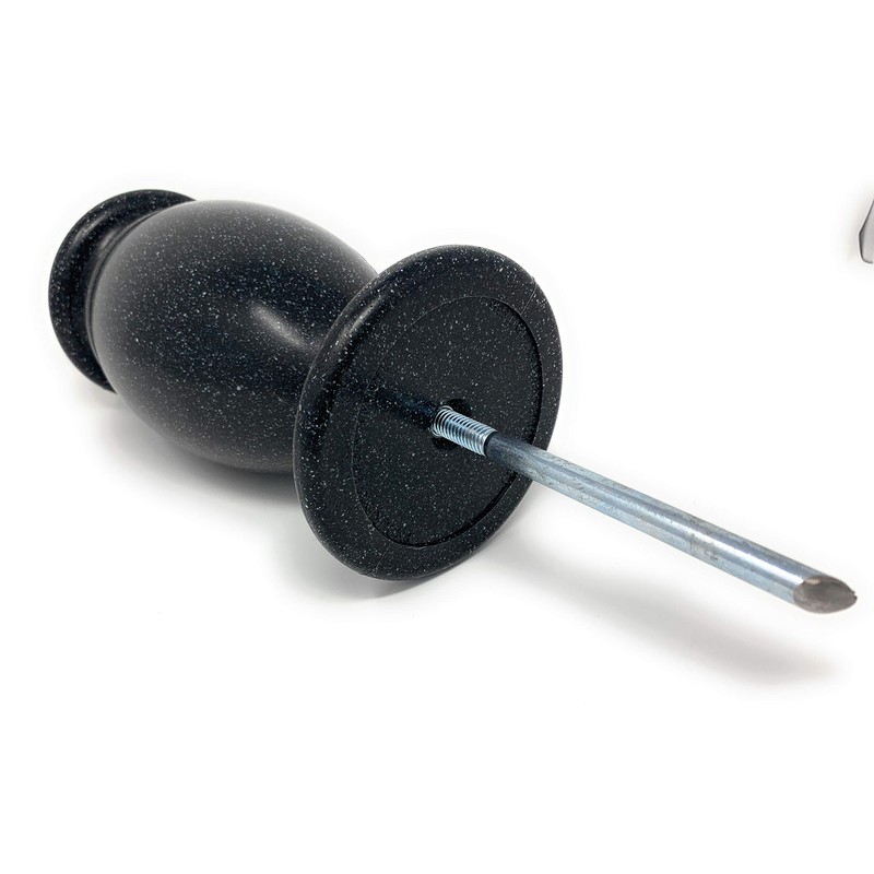 OPTIMUM Memorial Cemetery Flower Vase - Plastic (Blacker Granite) with