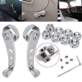 autogirls2023 Universal Car Truck Glass Door Aluminum Billet Manual Window Crank Handle Winder