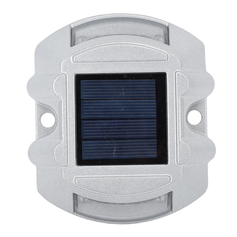 Solar Deck Lights Silver Aluminium Alloy High Brightness LED Solar