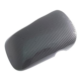 AOKIO ABS Interior Center Console Armrest Storage Box Cover Trim for Ford Mustang Accessories 2015 2016 2017 2018 2019 2020 2021 2022 2023 2024 (Carbon Style)